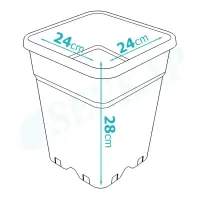 Topf HQ 24x24x28cm 11L