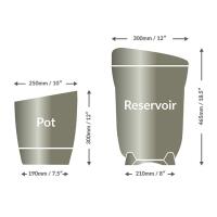 AutoPot Khloris System mit 2x 8,5L Töpfen, Salbei metallic