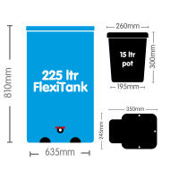 AutoPot 16Pot System mit 15 Liter Pflanztopf (Pro FlexiTank)
