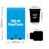 AutoPot 80Pot System mit 15 Liter Pflanztopf (ohne FlexiTank)