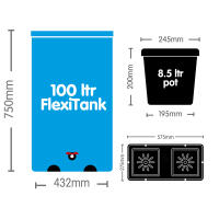AutoPot easy2grow 12 mit 8,5 Liter Pflanztopf (Pro FlexiTank)