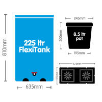 AutoPot easy2grow 16 mit 8,5 Liter Pflanztopf (Pro FlexiTank)