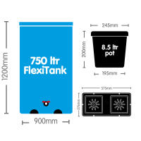 AutoPot easy2grow 80 mit 8,5 Liter Pflanztopf