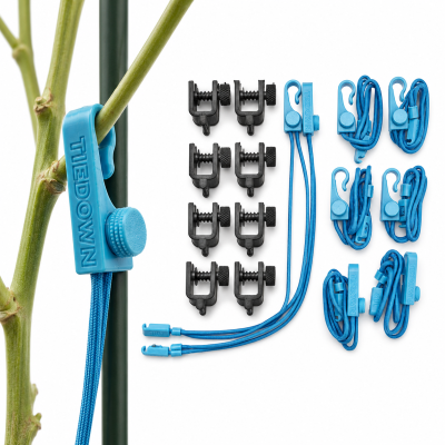 TieDOWN - Low Stress Training System mit 8 Klammern