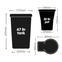 AutoPot 4Pot XL Set mit weißen 25 Liter Töpfen