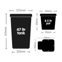 AutoPot 2Pot Set mit weißen 8,5 Liter Töpfen