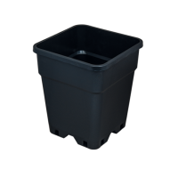 Anzucht-Topf, quadratisch, 10x10x17cm, schwarz, 1,4 Liter