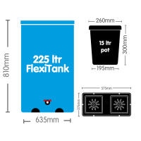 AutoPot easy2grow 24 mit 15 Liter Pflanztopf (Pro FlexiTank)