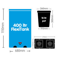 AutoPot easy2grow 48 mit 15 Liter Pflanztopf (Pro FlexiTank)