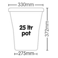 AutoPot 1Pot XL Pflanztopf 25L, weiß