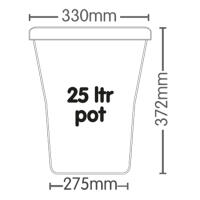 AutoPot 1Pot XLPflanztopf 25L, weiß